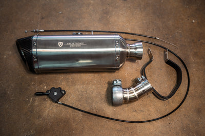 Valvetronic Designs - Valvetronic Motorcycle Valved Muffler - VTD.BIKE.SB.UVM.ANG.38MM, VTD.BIKE.SB.UVM.STR.38MM, VTD.BIKE.SB.UVM.ANG.44MM, VTD.BIKE.SB.UVM.STR.44MM, VTD.BIKE.SB.UVM.ANG.50MM, VTD.BIKE.SB.UVM.STR.50MM
