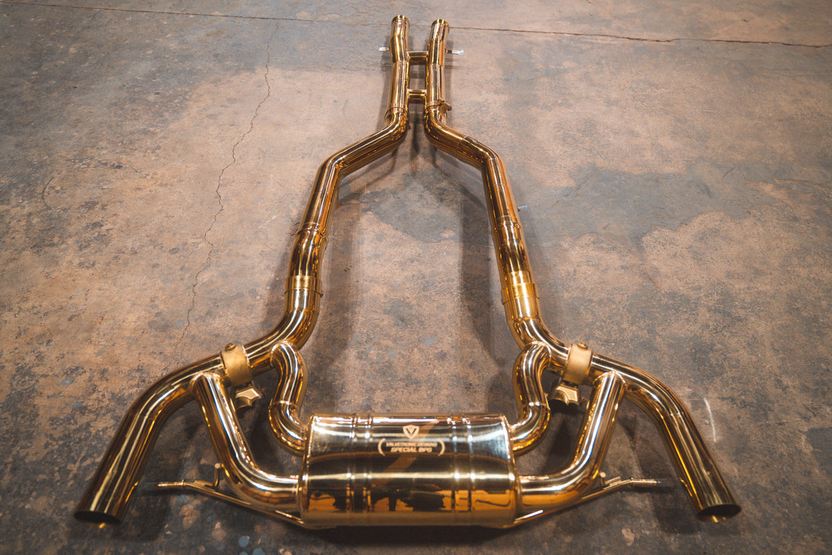 Valvetronic Designs - Mercedes AMG GT Valved Sport Exhaust system - MER.AMGGT.VSES.AG, MER.AMGGT.VSES.TI