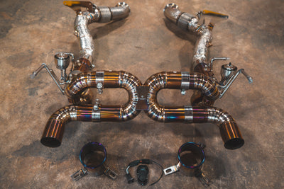 Valvetronic Designs - Ferrari F8 Valved Sport Exhaust System - FER.F8.VSES.TI