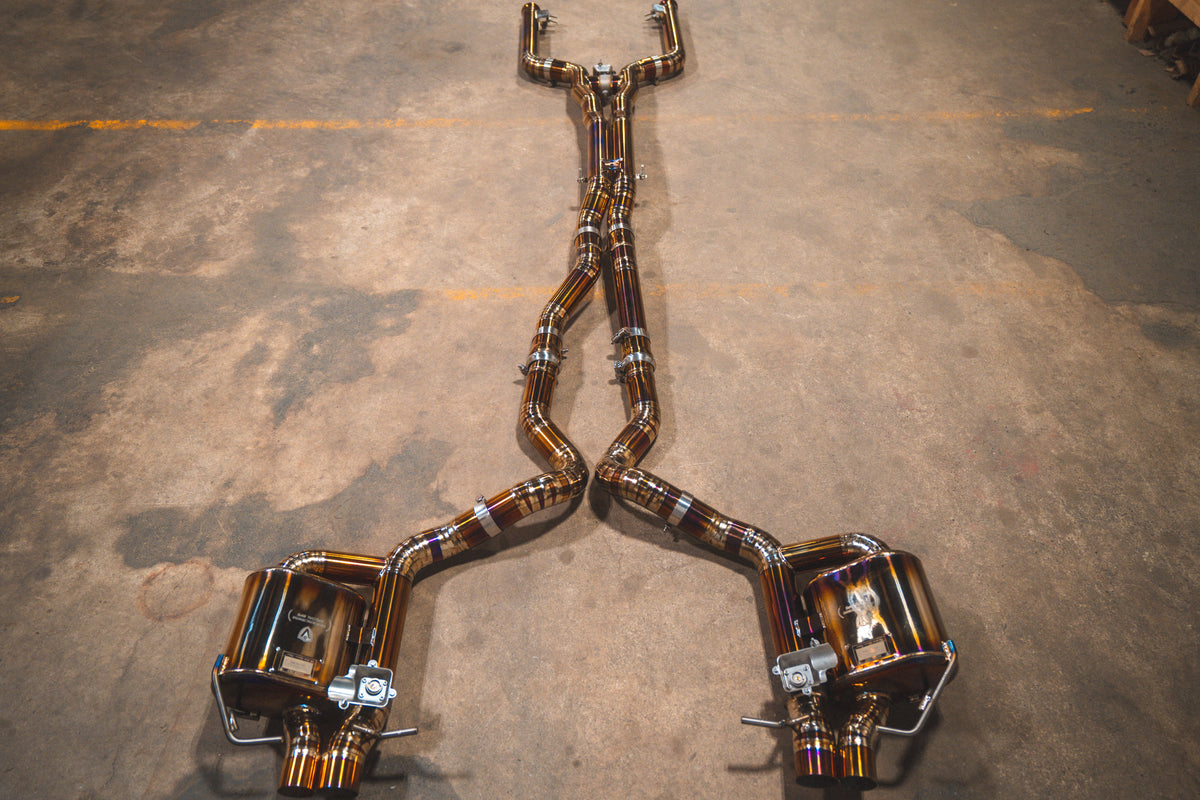 Valvetronic Designs - Mercedes W205 C63 / C63s Valved Sport Exhaust System - MER.W205.C63.VSES.TI