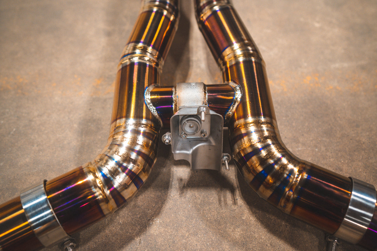 Valvetronic Designs - Mercedes W205 C63 / C63s Valved Sport Exhaust System - MER.W205.C63.VSES.TI