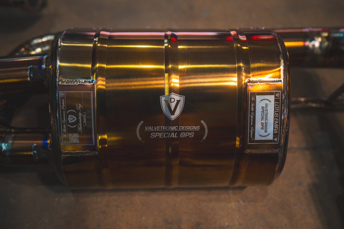Valvetronic Designs - Lotus Emira Valved Sport Exhaust System - LOT.EMIR.VSES.TI, LOT.EMIR.I4.VSES.TI