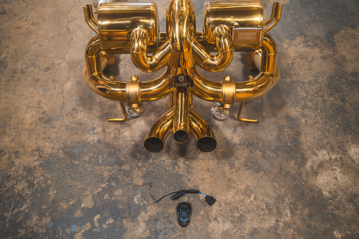 Valvetronic Designs - Lamborghini Aventador LP700 / S / SV Valved Sport Exhaust System - LAM.LP700.VSES.AG, LAM.LP700.VSES.TI, LAM.LP740.VSES.AG