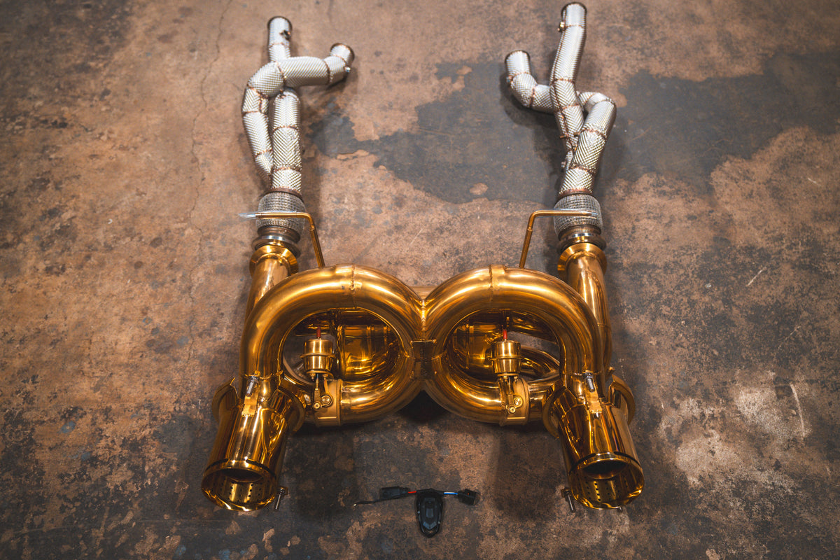 Valvetronic Designs - Lamborghini Aventador SVJ/Ultimae Valved Sport Exhaust System - LAM.SVJ.VSES.AG, LAM.SVJ.F1.AG