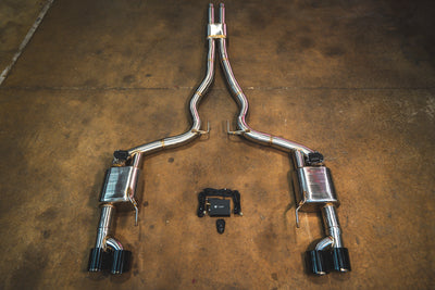 Valvetronic Designs - Ford Mustang GT S650 Valved Sport Exhaust System - FRD.S550.S650.VSES.BR, FRD.S550.S650.VSES.TI