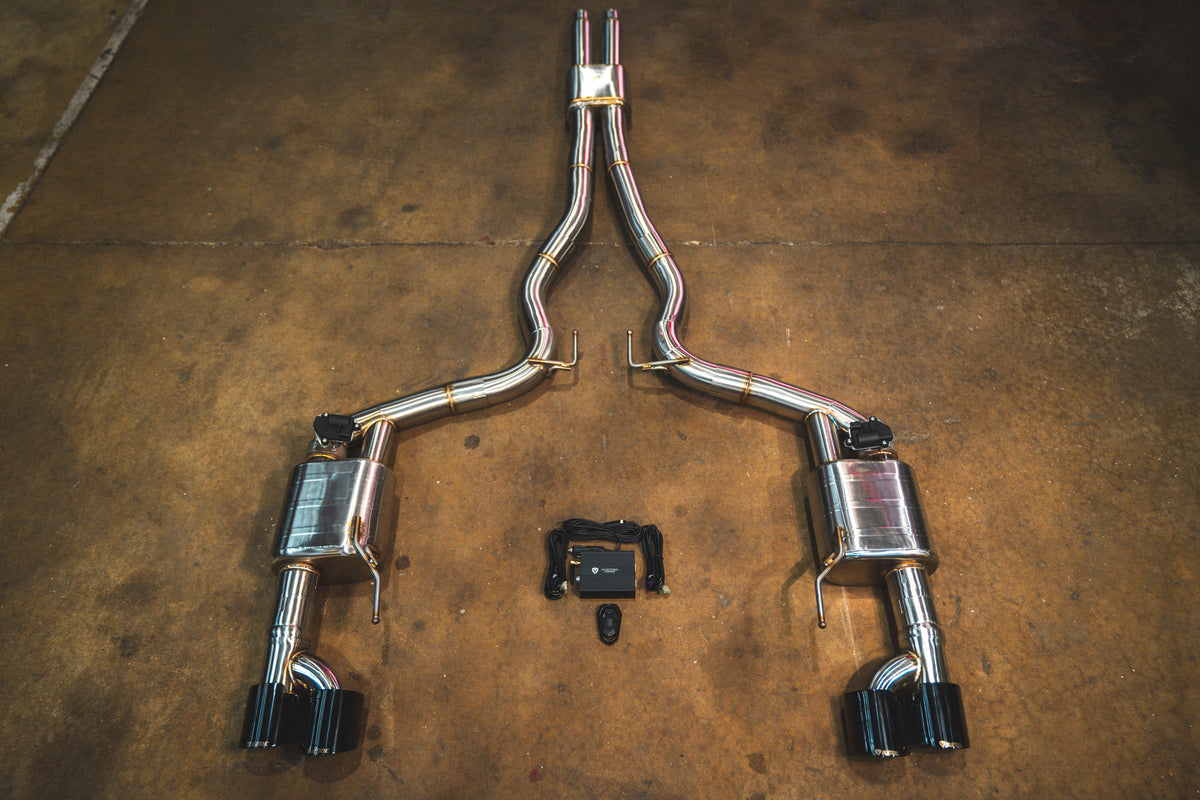Valvetronic Designs - Ford Mustang GT S650 Valved Sport Exhaust System - FRD.S550.S650.VSES.BR, FRD.S550.S650.VSES.TI