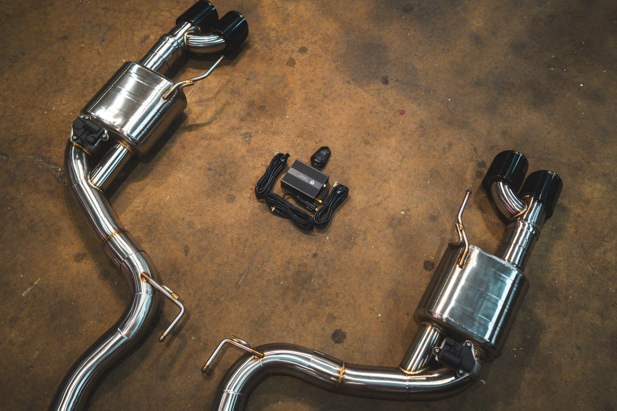 Valvetronic Designs - Ford Mustang GT S550 Valved Sport Exhaust System - FRD.S550.S650.VSES.BR, FRD.S550.S650.VSES.TI