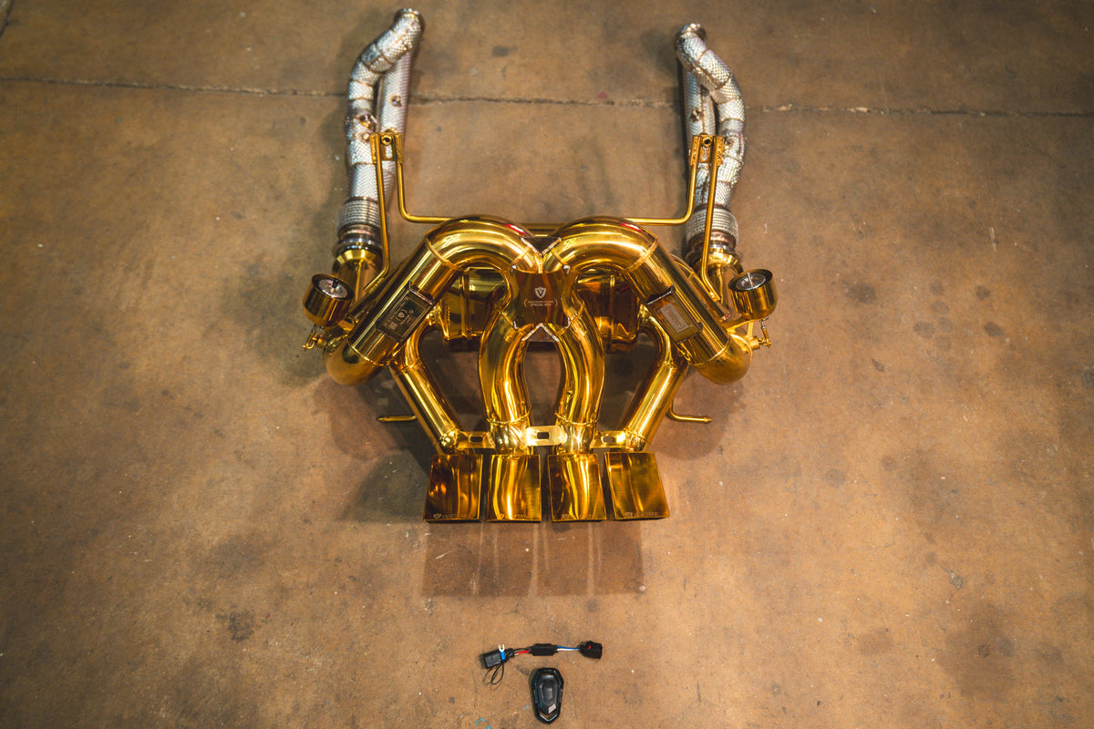 Valvetronic Designs - Lamborghini Aventador LP700 / S / SV Valved Sport Exhaust System - LAM.LP700.VSES.AG, LAM.LP700.VSES.TI, LAM.LP740.VSES.AG