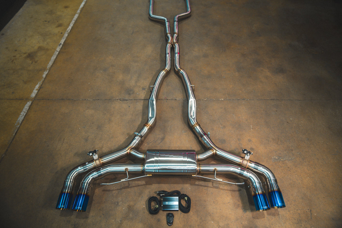 Valvetronic Designs - BMW X5M / X6M F95 / - BMW.F95.X5M.VSES.BR.BRSH, BMW.F95.X5M.VSES.BR.BLK, BMW.F95.X5M.VSES.BR.BRT, BMW.F95.X5M.VSES.BR.FC, BMW.F95.X5M.VSES.BR.RC, BMW.F95.X5M.VSES.TI.BRSH, BMW.F95.X5M.VSES.TI.BLK, BMW.F95.X5M.VSES.TI.BRT, BMW.F95.X5M