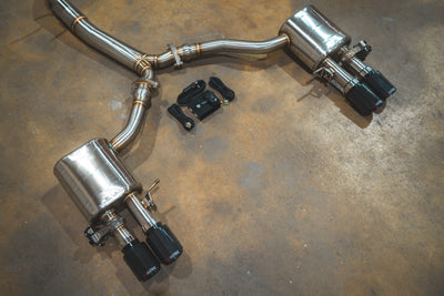 Valvetronic Designs - Audi B9 S4 / S5 Valved Sport Exhaust System - AUD.B9.S4.VSES.BR.BRSH, AUD.B9.S4.VSES.BR.BRT, AUD.B9.S4.VSES.BR.BLK, AUD.B9.S4.VSES.BR.RC, AUD.B9.S4.VSES.BR.FC