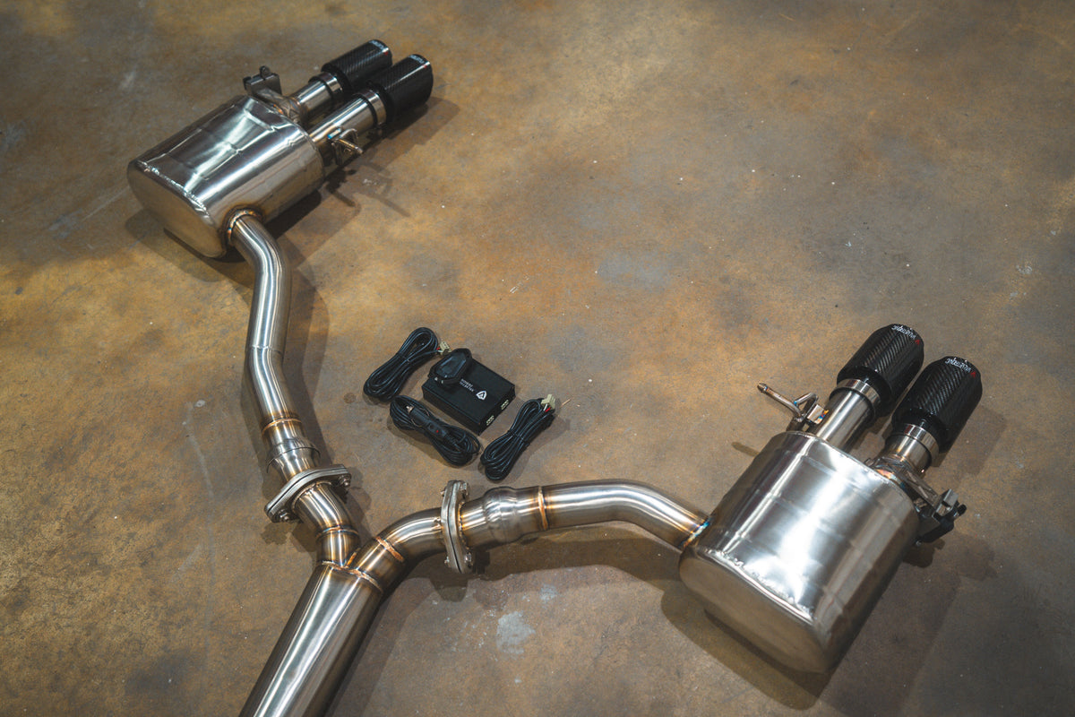 Valvetronic Designs - Audi B9 S4 / S5 Valved Sport Exhaust System - AUD.B9.S4.VSES.BR.BRSH, AUD.B9.S4.VSES.BR.BRT, AUD.B9.S4.VSES.BR.BLK, AUD.B9.S4.VSES.BR.RC, AUD.B9.S4.VSES.BR.FC