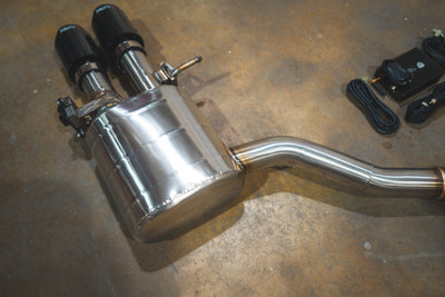 Valvetronic Designs - Audi B9 S4 / S5 Valved Sport Exhaust System - AUD.B9.S4.VSES.BR.BRSH, AUD.B9.S4.VSES.BR.BRT, AUD.B9.S4.VSES.BR.BLK, AUD.B9.S4.VSES.BR.RC, AUD.B9.S4.VSES.BR.FC