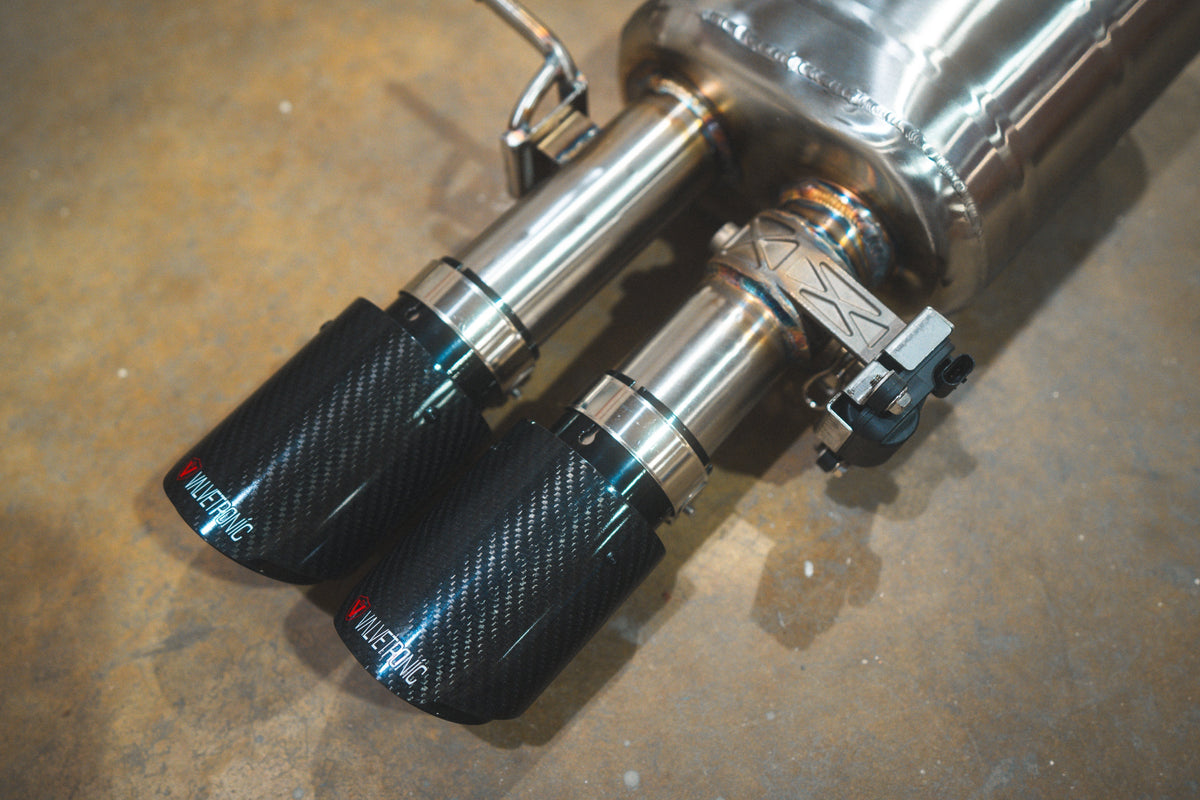 Valvetronic Designs - Audi B9 S4 / S5 Valved Sport Exhaust System - AUD.B9.S4.VSES.BR.BRSH, AUD.B9.S4.VSES.BR.BRT, AUD.B9.S4.VSES.BR.BLK, AUD.B9.S4.VSES.BR.RC, AUD.B9.S4.VSES.BR.FC