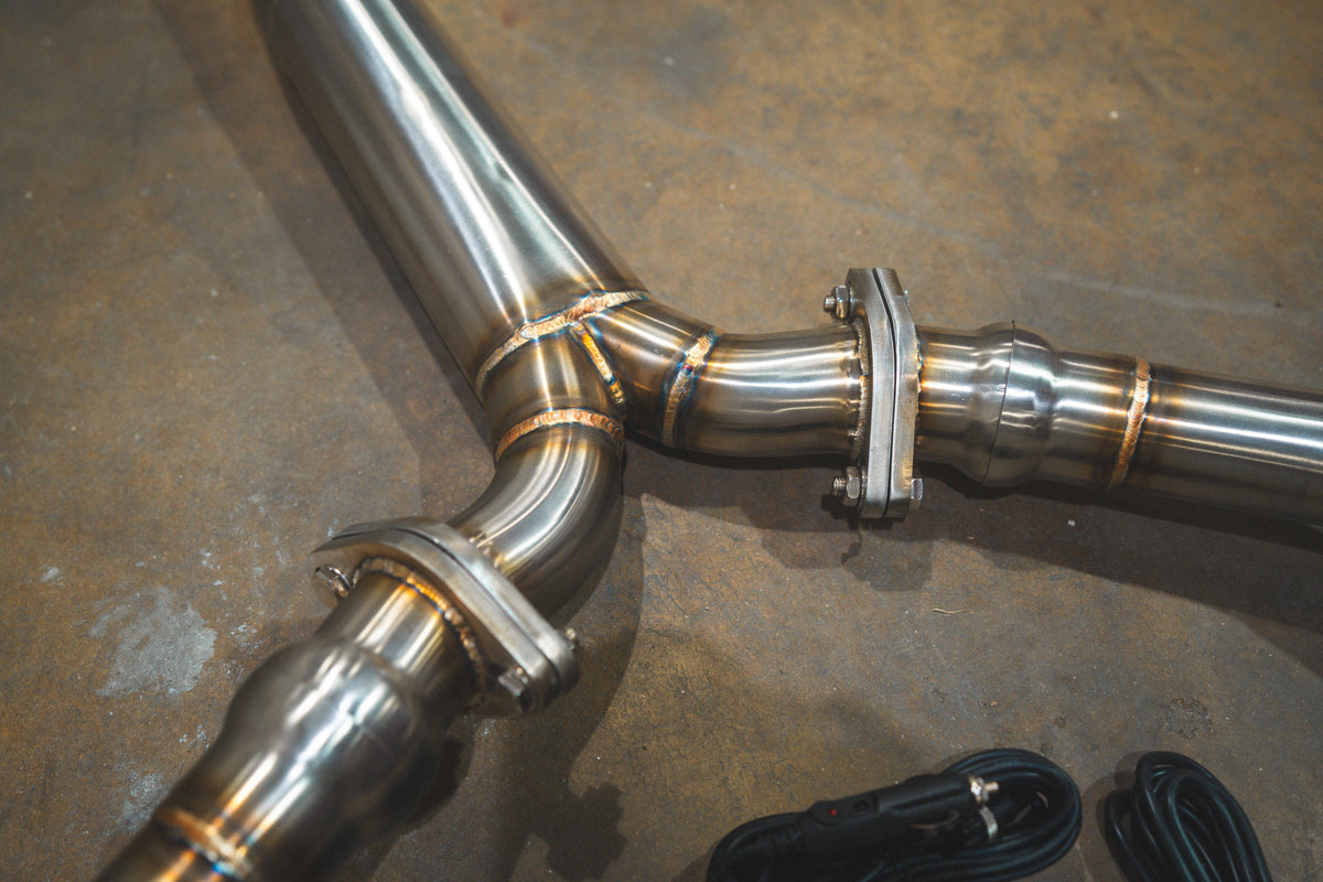 Valvetronic Designs - Audi B9 S4 / S5 Valved Sport Exhaust System - AUD.B9.S4.VSES.BR.BRSH, AUD.B9.S4.VSES.BR.BRT, AUD.B9.S4.VSES.BR.BLK, AUD.B9.S4.VSES.BR.RC, AUD.B9.S4.VSES.BR.FC