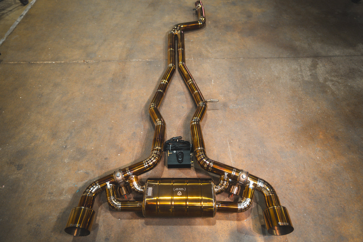 Valvetronic Designs - Toyota Supra A90 / A91 Valved Sport Exhaust System - TOY.A90.VSES.BR, TOY.A90.VSES.AG, TOY.A90.VSES.TI