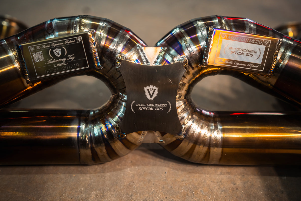 Valvetronic Designs - Maserati MC20 Valved Sport Exhaust system - MAS.MC20.VSES.TI