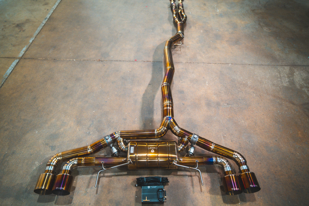 Valvetronic Designs - Nissan GTR R35 Valved Sport Exhaust System - NIS.GTR.R35.VSES.TI.TIBRT