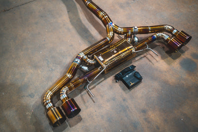 Valvetronic Designs - Nissan GTR R35 Valved Sport Exhaust System - NIS.GTR.R35.VSES.TI.TIBRT