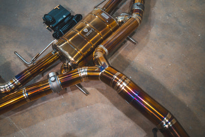 Valvetronic Designs - Nissan GTR R35 Valved Sport Exhaust System - NIS.GTR.R35.VSES.TI.TIBRT