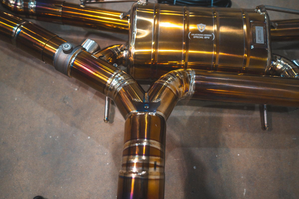 Valvetronic Designs - Nissan GTR R35 Valved Sport Exhaust System - NIS.GTR.R35.VSES.TI.TIBRT