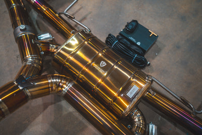 Valvetronic Designs - Nissan GTR R35 Valved Sport Exhaust System - NIS.GTR.R35.VSES.TI.TIBRT