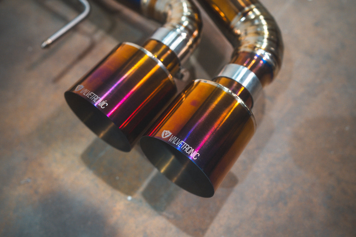 Valvetronic Designs - Nissan GTR R35 Valved Sport Exhaust System - NIS.GTR.R35.VSES.TI.TIBRT