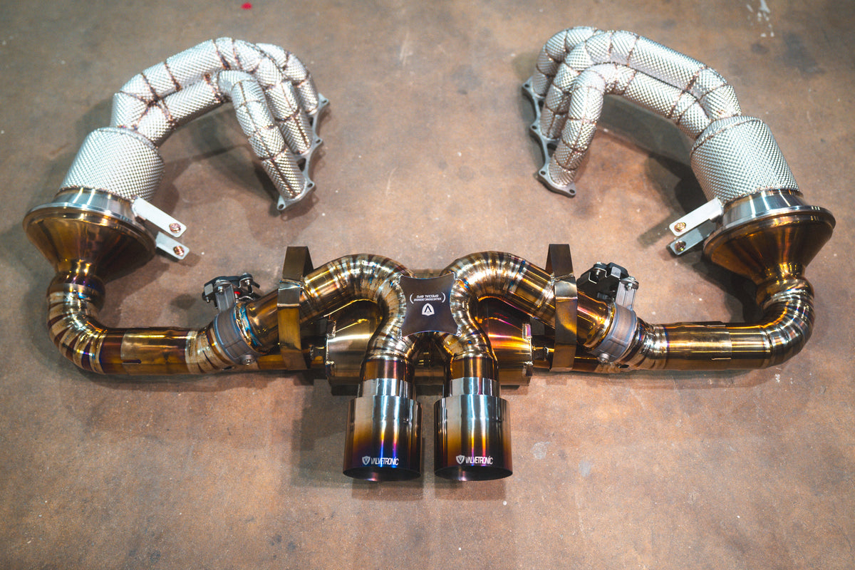 Valvetronic Designs - Valvetronic Valved Sport Exhaust System for Porsche 992 GT3/RS - POR.992.GT3.VSES.BR, POR.992.GT3.VSES.TI, POR.992.GT3.F1.TI