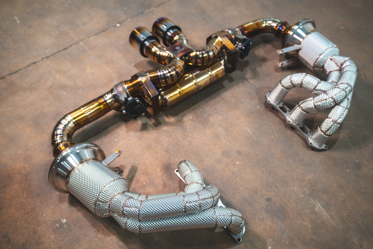 Valvetronic Designs - Valvetronic Valved Sport Exhaust System for Porsche 992 GT3/RS - POR.992.GT3.VSES.BR, POR.992.GT3.VSES.TI, POR.992.GT3.F1.TI