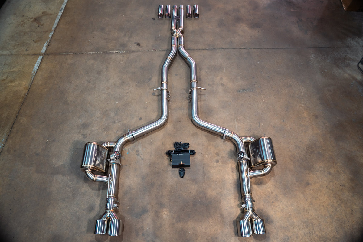 Valvetronic Designs - Dodge Charger / Challenger V8 Valved Sport Exhaust System - DOD.CHA.CHL.VSES.BR, DOD.CHA.CHL.VSES.TI
