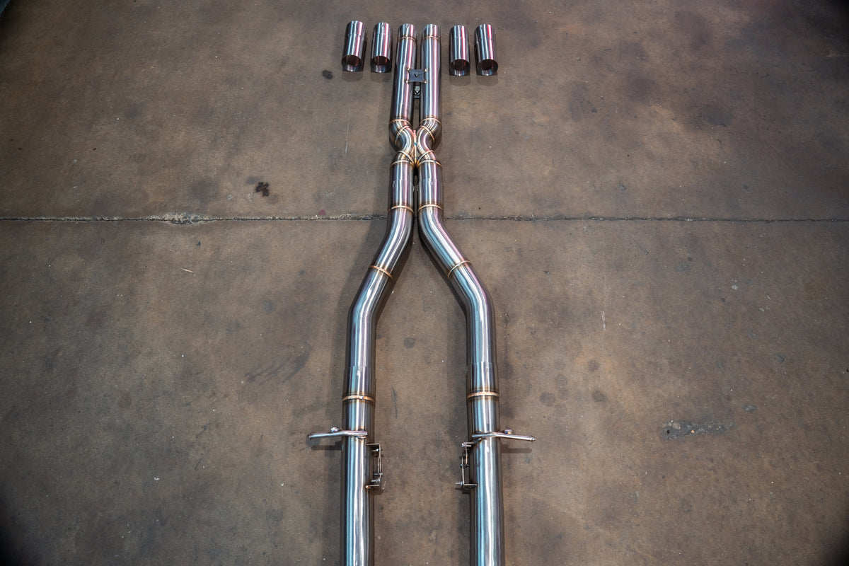 Valvetronic Designs - Dodge Charger / Challenger V8 Valved Sport Exhaust System - DOD.CHA.CHL.VSES.BR, DOD.CHA.CHL.VSES.TI