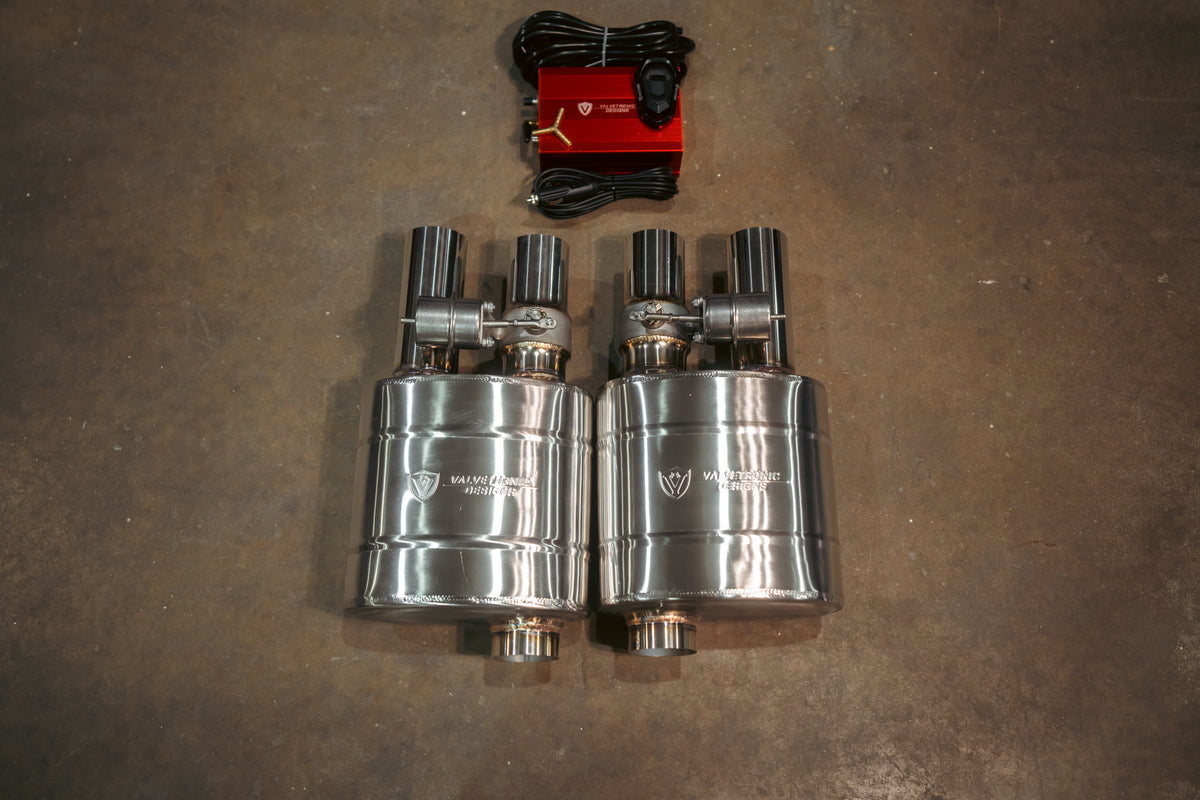 Valvetronic Designs - UNIVERSAL VALVED MUF - UVM.63MM.X1, UVM.63MM.X2, UVM.76MM.X1, UVM.76MM.X2, UVM.89MM.X1, UVM.89MM.X2, UVM.63MM.DUALOUT.X1, UVM.63MM.DUALOUT.X2, UVM.76MM.DUALOUT.X1, UVM.76MM.DUALOUT.X2, UVM.63MM.TSTYLE.X1, UVM.76MM.TSTYLE.X1, UVM.101M