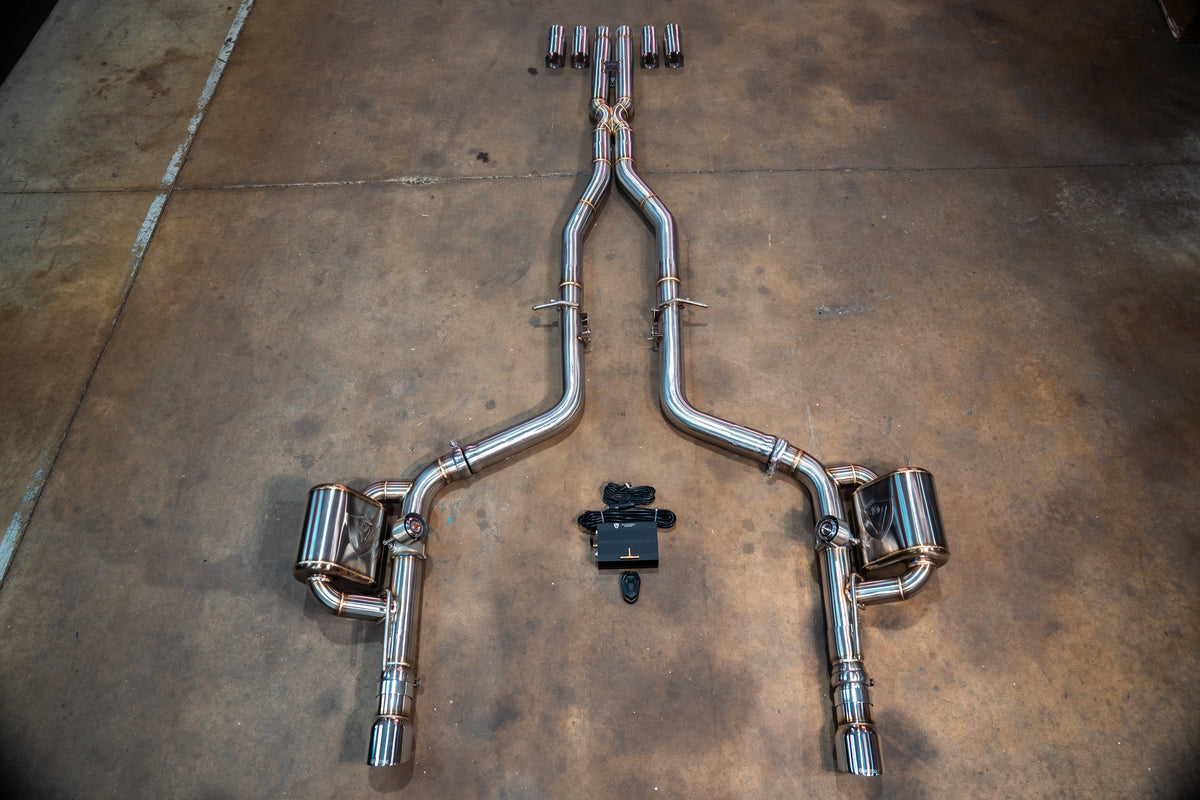 Valvetronic Designs - Dodge Charger / Challenger V8 Valved Sport Exhaust System - DOD.CHA.CHL.VSES.BR, DOD.CHA.CHL.VSES.TI