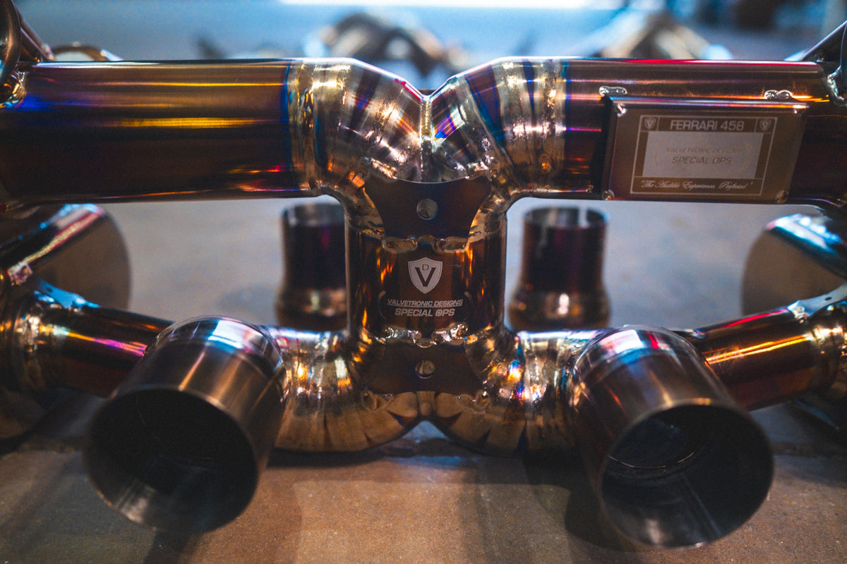 Valvetronic Designs - Ferrari 458 Italia Valved Sport Exhaust System - FER.458.VSES.TI