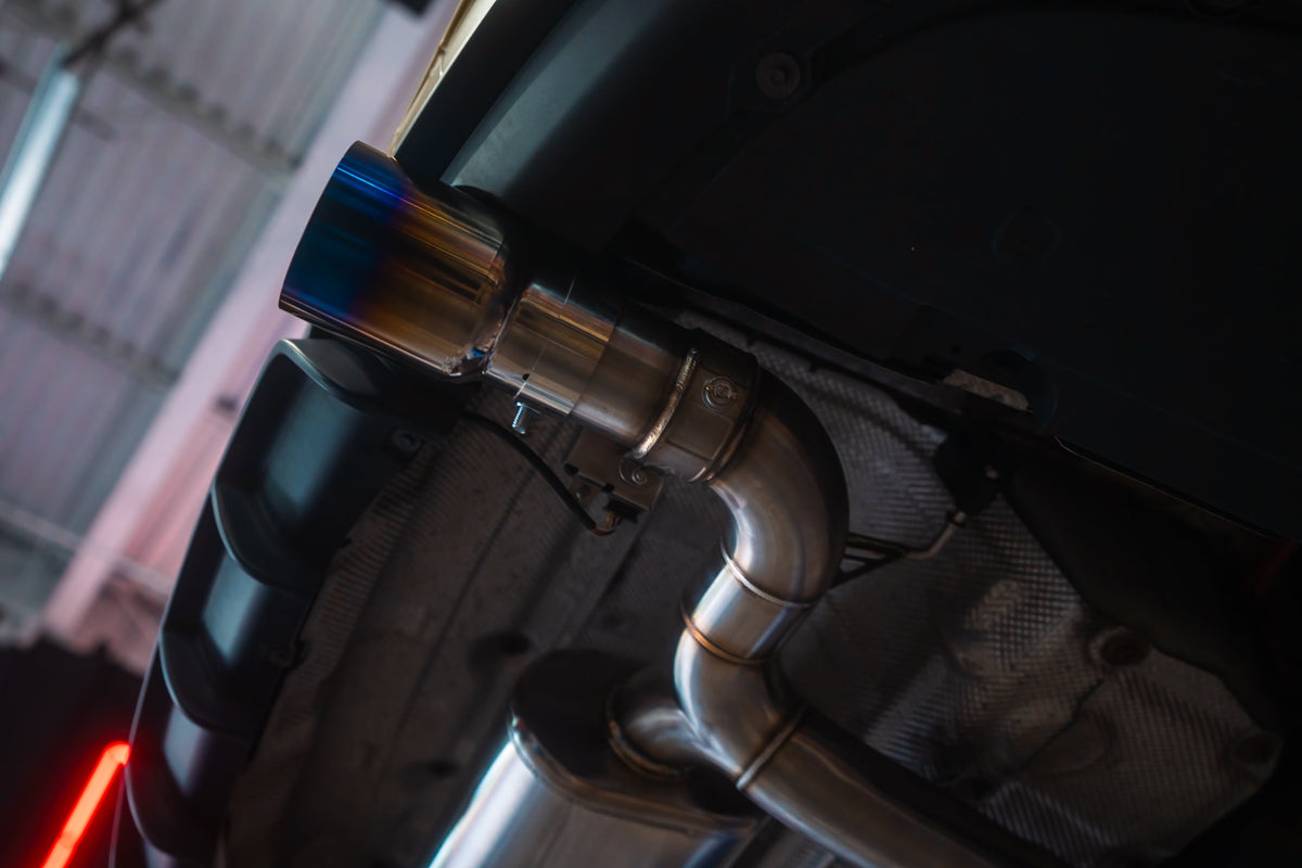 Valvetronic Designs - BMW F30 / F22 / F36 / F32 Valved Sport Exhaust System (Axleback) F chassis - BMW.F.VSES.BR.RC, BMW.F.VSES.BR.BRSH, BMW.F.VSES.BR.BRT, BMW.F.VSES.BR.BLK, BMW.F.VSES.BR.FC