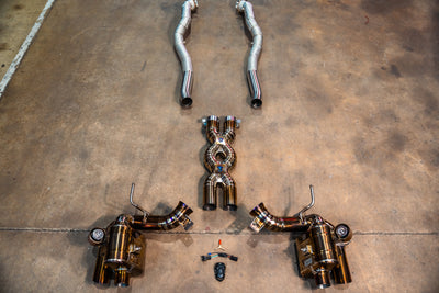 Valvetronic Designs - Ferrari F12 / 812 Valved Sport Exhaust System - FER.F12.VSES.TI