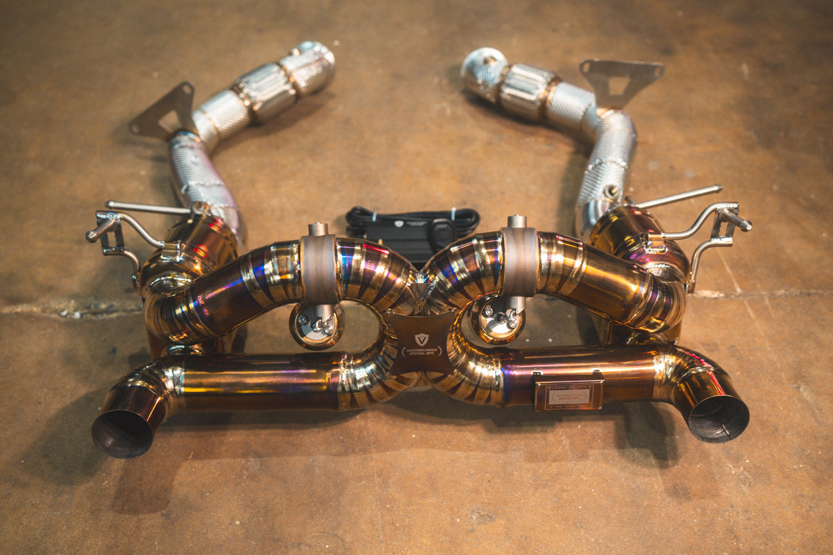 Valvetronic Designs - Ferrari 488 GTB Valved Sport Exhaust System - FER.488.VSES.TI