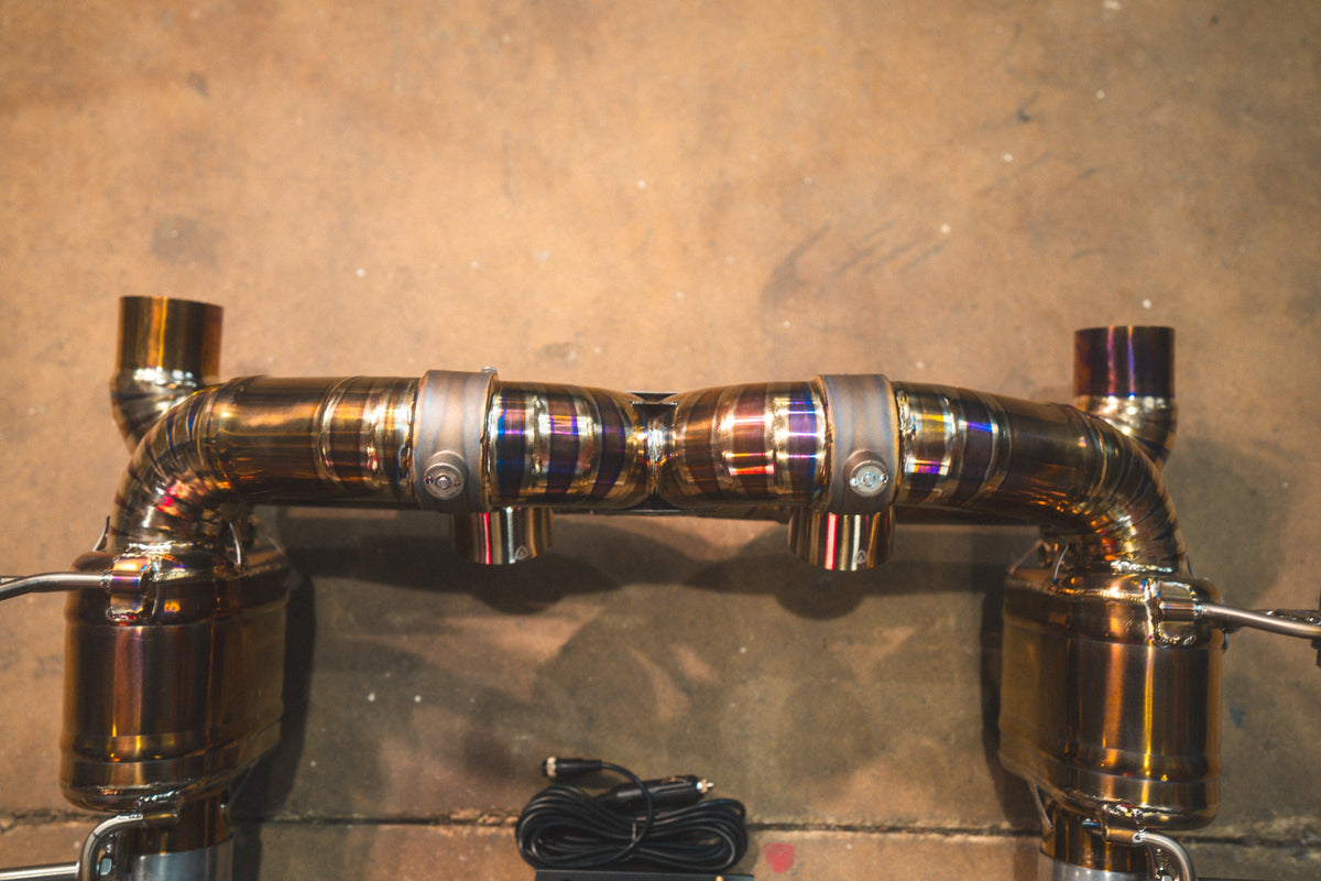 Valvetronic Designs - Ferrari 488 GTB Valved Sport Exhaust System - FER.488.VSES.TI