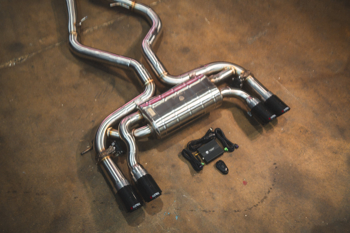 Valvetronic Designs - BMW X5M / X6M Valved - BMW.F85.X5M.VSES.BR.BRSH, BMW.F85.X5M.VSES.BR.BLK, BMW.F85.X5M.VSES.BR.BRT, BMW.F85.X5M.VSES.BR.FC, BMW.F85.X5M.VSES.BR.RC, BMW.F85.X5M.VSES.TI.BRSH, BMW.F85.X5M.VSES.TI.BLK, BMW.F85.X5M.VSES.TI.BRT, BMW.F85.X5