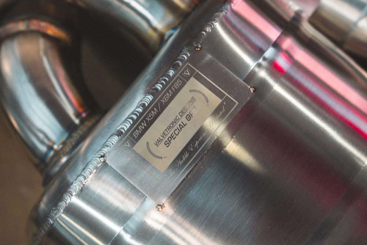 Valvetronic Designs - BMW X5M / X6M Valved - BMW.F85.X5M.VSES.BR.BRSH, BMW.F85.X5M.VSES.BR.BLK, BMW.F85.X5M.VSES.BR.BRT, BMW.F85.X5M.VSES.BR.FC, BMW.F85.X5M.VSES.BR.RC, BMW.F85.X5M.VSES.TI.BRSH, BMW.F85.X5M.VSES.TI.BLK, BMW.F85.X5M.VSES.TI.BRT, BMW.F85.X5