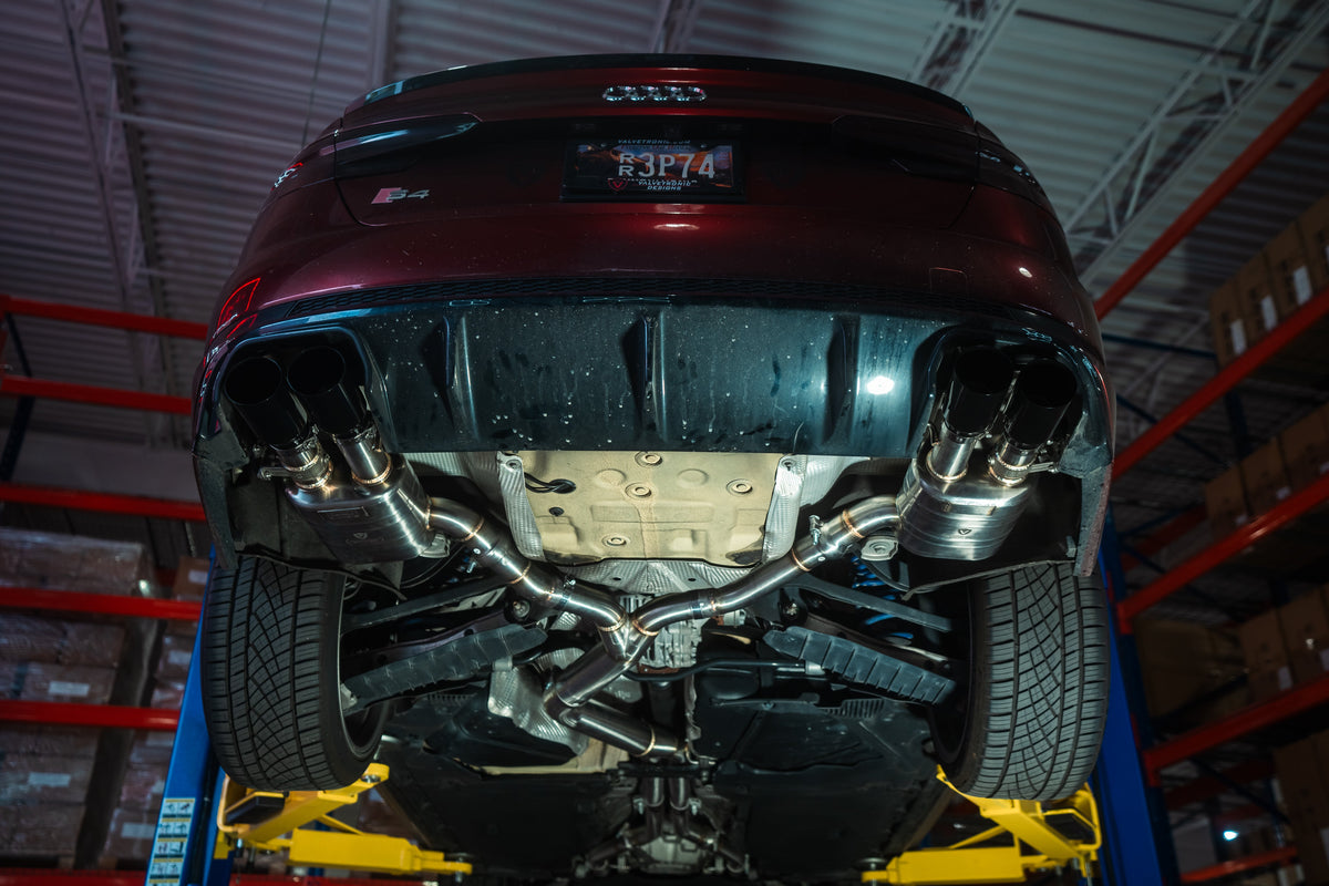 Valvetronic Designs - Audi B9 S4 / S5 Valved Sport Exhaust System - AUD.B9.S4.VSES.BR.BRSH, AUD.B9.S4.VSES.BR.BRT, AUD.B9.S4.VSES.BR.BLK, AUD.B9.S4.VSES.BR.RC, AUD.B9.S4.VSES.BR.FC
