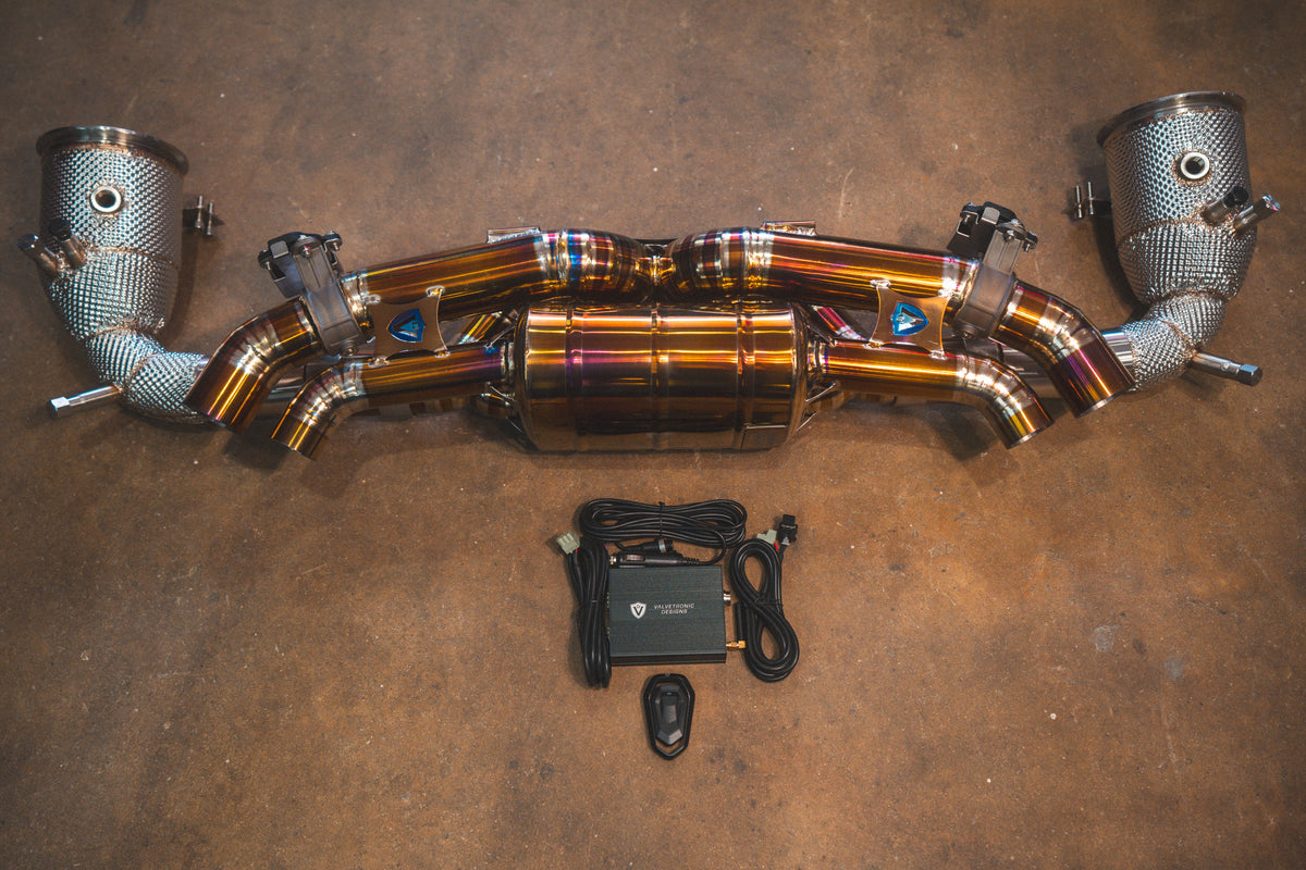 Valvetronic Designs - Valvetronic Valved Sport Exhaust System for Porsche 992 Carrera / Turbo - POR.992.TUR.VSES.TI
