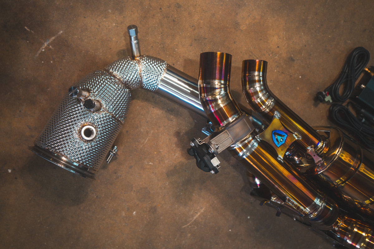 Valvetronic Designs - Valvetronic Valved Sport Exhaust System for Porsche 992 Carrera / Turbo - POR.992.TUR.VSES.TI