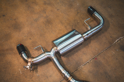 Valvetronic Designs - BMW G20/G22 330i/430i Valved Axleback Exhaust System - BMW.G20.330i.AXL.BR.BRSH, BMW.G20.330i.AXL.BR.BRT, BMW.G20.330i.AXL.BR.BLK, BMW.G20.330i.AXL.BR.FC, BMW.G20.330i.AXL.BR.RC