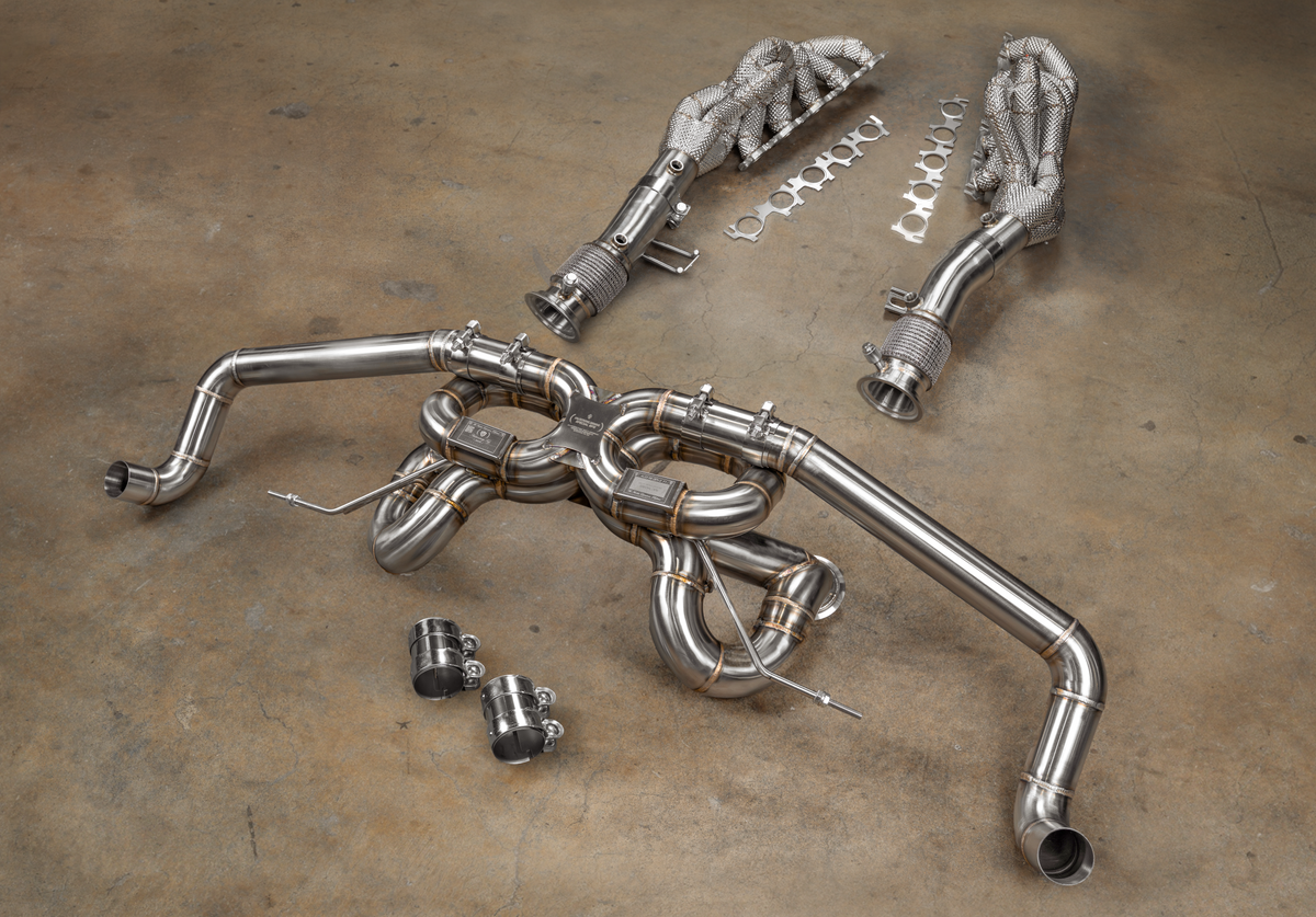 Valvetronic Designs - Audi R8 True F1 Exhaust System - AUD.R8.V10.GEN2.F1.BR, AUD.R8.V10.GEN2.F1.TI, AUD.R8.V10.GEN1.F1.BR