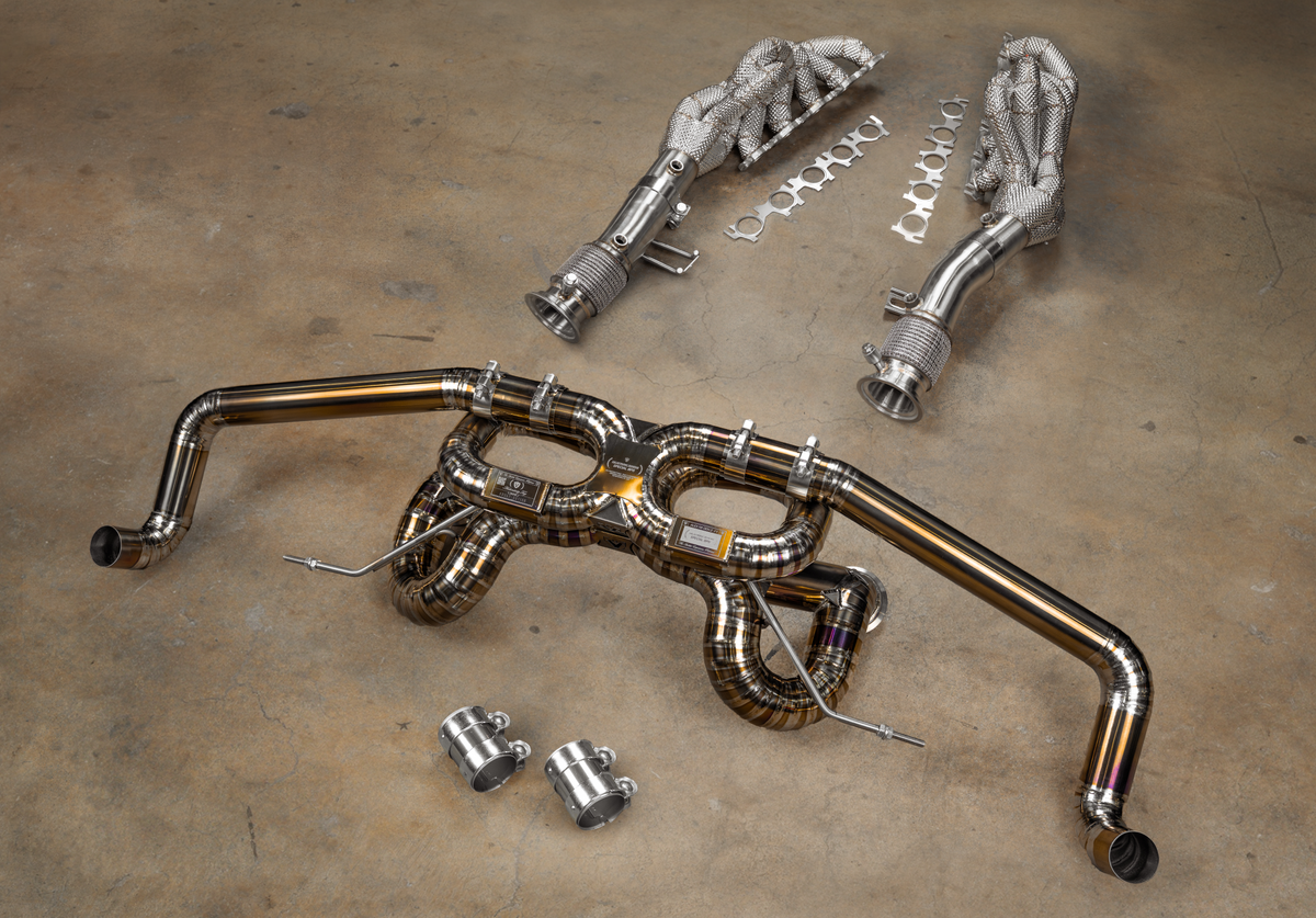 Valvetronic Designs - Audi R8 True F1 Exhaust System - AUD.R8.V10.GEN2.F1.BR, AUD.R8.V10.GEN2.F1.TI, AUD.R8.V10.GEN1.F1.BR
