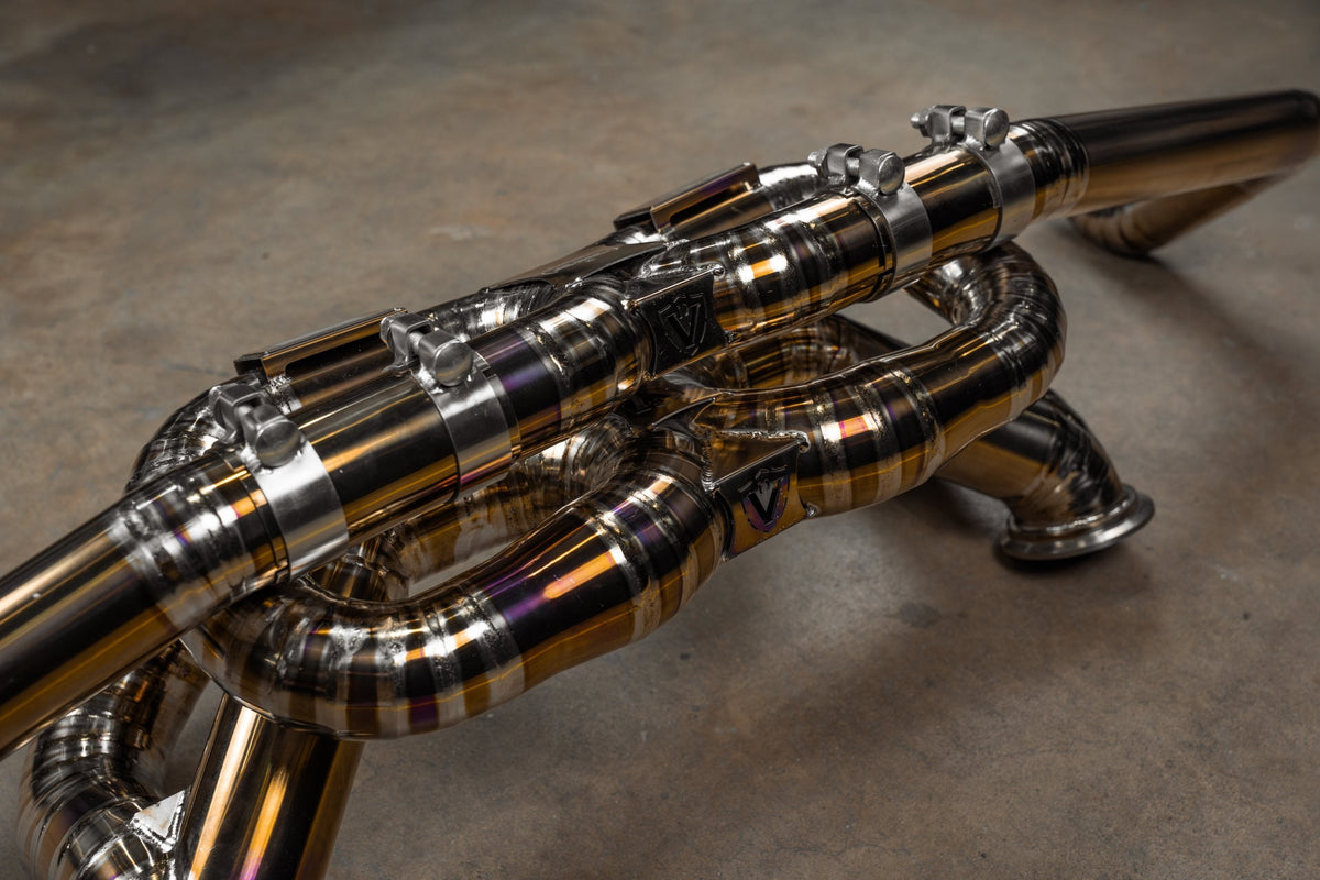 Valvetronic Designs - Audi R8 True F1 Exhaust System - AUD.R8.V10.GEN2.F1.BR, AUD.R8.V10.GEN2.F1.TI, AUD.R8.V10.GEN1.F1.BR
