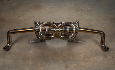 Valvetronic Designs - Audi R8 True F1 Exhaust System - AUD.R8.V10.GEN2.F1.BR, AUD.R8.V10.GEN2.F1.TI, AUD.R8.V10.GEN1.F1.BR