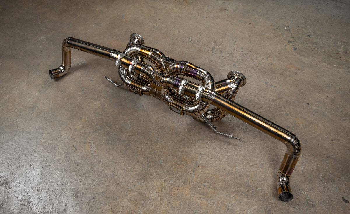 Valvetronic Designs - Audi R8 True F1 Exhaust System - AUD.R8.V10.GEN2.F1.BR, AUD.R8.V10.GEN2.F1.TI, AUD.R8.V10.GEN1.F1.BR
