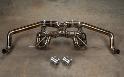 Valvetronic Designs - Audi R8 True F1 Exhaust System - AUD.R8.V10.GEN2.F1.BR, AUD.R8.V10.GEN2.F1.TI, AUD.R8.V10.GEN1.F1.BR