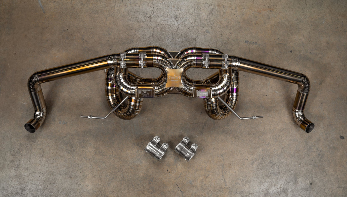 Valvetronic Designs - Audi R8 True F1 Exhaust System - AUD.R8.V10.GEN2.F1.BR, AUD.R8.V10.GEN2.F1.TI, AUD.R8.V10.GEN1.F1.BR